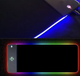 Ігровий килимок з підсвіткою та бездротовою зарядкою Wireless Charging для комп'ютера миші клавіатури ноутбука 30 см на 80 см Чорний - зображення 4