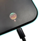 Ігровий килимок з підсвіткою та бездротовою зарядкою Wireless Charging для комп'ютера миші клавіатури ноутбука 30 см на 80 см Чорний - зображення 6