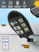 Вуличний світильник на сонячній батареї Solar Light SL7102B-3 датчик руху та сутінковий + пульт - зображення 1