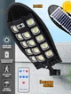 Вуличний світильник на сонячній батареї Solar Light SL7102B-5 датчик руху та сутінковий + пульт - зображення 1