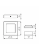 Стіновий світильник Kanlux 33548 Kanti LED 1x12W 4000K 659Lm IP20 - зображення 3