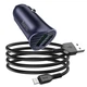 Авто Зарядний Пристрій Hoco Z39 QC3.0 Lightning 2USB Колір Чорний - зображення 3