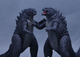 Годзилла Godzilla монстр игровая пластиковая детская фигурка 18 см лапы двигаются - изображение 2