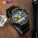 Детские наручные спортивные часы Skmei 1060 s-shock Желтые - изображение 3
