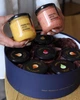 Подарочный набор СИНИЙ ROUND на 8 вкусов медовой пасты по 250 грамм. Оформление шоколадный беж. ТМ Honey Life - изображение 1