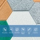 Панель стеновая 3D 700х700х4мм мозаика Sticker Wall Зеленый (D) SW-2015 - изображение 3