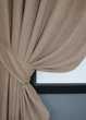 Комплект коротких штор VR-Textil Микровелюр SPARTA № 1194ш Теплый беж 140х170 см 2 шт (35-0126) - изображение 3