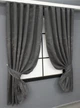 Комплект коротких штор VR-Textil Льон мармур Pavliani ХО № 1267ш 130х170 см 2 шт Сіро-коричневий (35-0108) - зображення 2