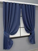 Комплект штор коротких VR-Textil Блэкаут Fusion Dimout № 831ш 130х170 см 2 шт Синий (35-0155) - изображение 2