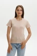 Футболка женская Наталюкс 2XL бежевый (2123023287561) - изображение 1