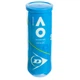 М'ячі для великого тенісу Dunlop Australian Open Balls 601354 3 м'ячі в комплекті - зображення 1