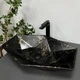 Умивальник (раковина) VBI VENEZIA MARBLE BLACK MATT накладний - изображение 1