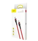 Кабель быстрой зарядки Baseus Cafule Type-C / Type-C / PD 2.0 / 2м / 60W red (CATKLF-H09) - изображение 3