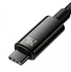 Кабель зарядки Baseus Tungsten Gold / Type-C / Type-C / 240W / 1м black (CAWJ040001) - изображение 3
