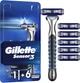 Станок для бритья мужской (Бритва) Gillette Sensor 3 с 6 сменными картриджами (7702018550807) - изображение 1