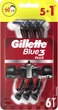 Одноразовые станки для бритья (Бритвы) мужские Gillette Blue 3 Nitro 6 шт (7702018362585) - изображение 2
