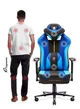 Комп'ютерне крісло для геймера Diablo Chairs X-Player 2.0 Normal Size Black/Blue - зображення 3