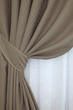 Комплект готовых штор VR-Textil Блекаут Fusion Dimout № 792ш Какао 150х270 см 2 шт (30-580) - изображение 4