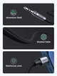 Аудіокабель UGREEN US315 Lightning to 3.5mm Aux Cable Aluminum Shell with Braided 1m (Black)(UGR-70509) (UGR-70509) - изображение 5