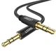 Аудіо кабель UGREEN AV112 3.5mm Male to 3.5mm Male Cable Gold Plated Metal Case with Braid 1m (Black)(UGR-50361) (UGR-50361) - изображение 2