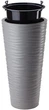 Горщик для квітів Form-Plastic Sahara Slim-30 сірий із вставкою (2723-055) - зображення 1