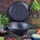 Казан узбекский WOK чугунный азиатский с крышкой-сковородой 12 л - изображение 8
