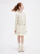Подростковые теплые шорты-юбка для девочки Uniqlo 818705970 140 см Белые (1159805012) - изображение 3