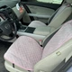 Накидки на крісла автомобіля з алькантари Lux ПАЙКА Квадратний ромб Ніжно-рожеві Преміум Повний комплект - зображення 2