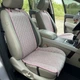 Накидки на крісла автомобіля з алькантари Lux ПАЙКА Квадратний ромб Ніжно-рожеві Преміум Повний комплект - зображення 4