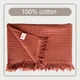 Полотенце вафельное Lovely Svi для ванной 90х180 см XXL Терракотовый (6903022402415) - изображение 2