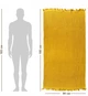Полотенце вафельное Lovely Svi для ванной 90х180 см XXL Желтый (6903222402437) - изображение 4