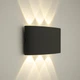 Фасадный настенный светильник LUMINARIA LINZA SIX 6W R170 3000K BLACK 220V IP54 (уличный) - изображение 4