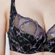 Бюстгальтер Diorella 35372 в чашке D 75D чёрно-сиреневый - изображение 2
