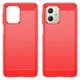 Чохол Lenuo Carbon Fiber для Motorola Moto G54 / G54 Power Red - изображение 2