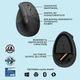 Мышь беспроводная Logitech Lift Vertical Ergonomic Черная (910-006473GRH) 242374 - изображение 5