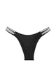 Трусики Victoria's Secret Double Shine Strap Smooth Brazilian Panty бразилианы черные S - изображение 1