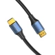 Кабель Vention Cotton Braided HDMI-A Male to Male HD v2.1 Cable 8K 2M Aluminum Alloy Type Black-Blue (ALGLH) - зображення 4