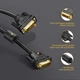Кабель UGREEN DV101 DVI (24+1) Male to Male Cable Gold Plated 150cm Black - зображення 5