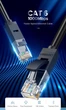 Патч-корд UGREEN NW102 Cat 6 U/UTP Lan Cable 1м Black (UGR-20159) - изображение 5