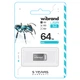 Флеш-накопичувач Wibrand USB 3.2 Gen1 Ant 64GB Silver (WI3.2/AN64M4S) - зображення 2