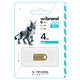 Флеш-накопичувач Wibrand USB 2.0 Lynx 4Gb Gold (WI2.0/LY4M2G) - изображение 2