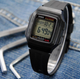 Спортивные мужские кварцевые наручные часы Casio оригинал Япония Collection F-201WA-1AEG с полимерным ремешком - изображение 3