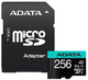 Карта пам'яті ADATA MicroSDXC 256 GB + Adapter (AUSDX256GUI3V30SA2-RA1) - зображення 2