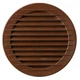 Решетка круглая с сеткой AIRROXY AOzSb 70 Brown (02-209) - изображение 1