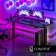 Стіл з регулюванням висоти електричний Casaria 140x60, чорний - изображение 9