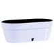 Горщик з автополивом Santino ASTI Window box 12 л білий-чорний (AST500WHT/BL) - зображення 1