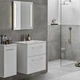 Тумба под умывальник GEBERIT Selnova Square 78.8x63.5x50.2см подвесная белая 501.208.00.1 - изображение 2