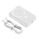 Повербанк із бездротовою зарядкою 10000mAh 30W Baseus Magnetic Mini Fast Charge MagSafe PD3.0 Type-C білий (PPCX110202) - зображення 10