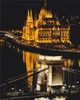 Картина за номерами Brushme Нічний Будапешт 40x50 см BS52549 - зображення 1