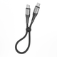 USB Кабель Ridea RC-US42 UltraStrong 60W 3A Type-C to Type-C 0.25m, Black - изображение 1